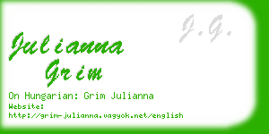 julianna grim business card